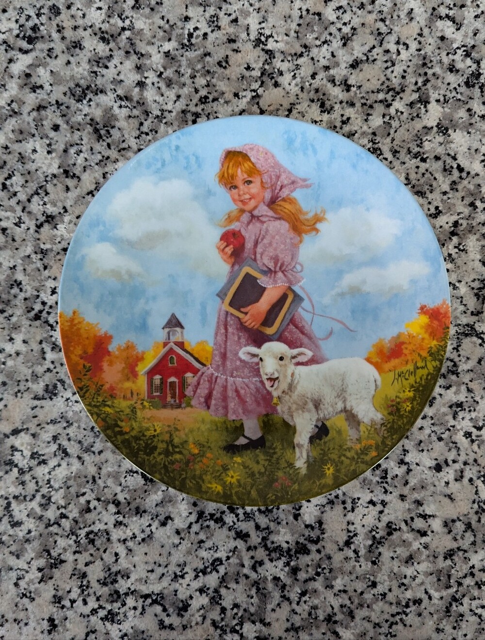 Vintage Reco Mary Had A Little Lamb Plate